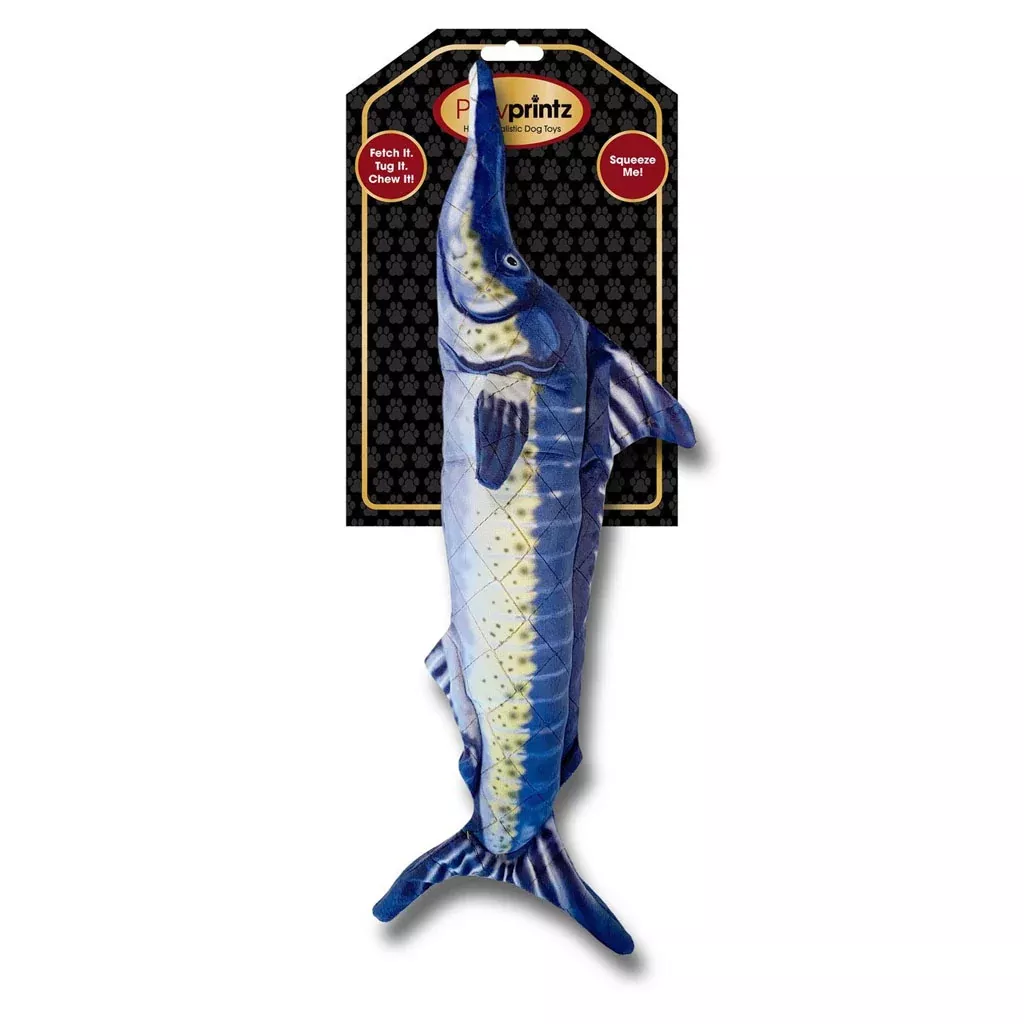 Pawprintz Marlin Fish Plush Dog Toy