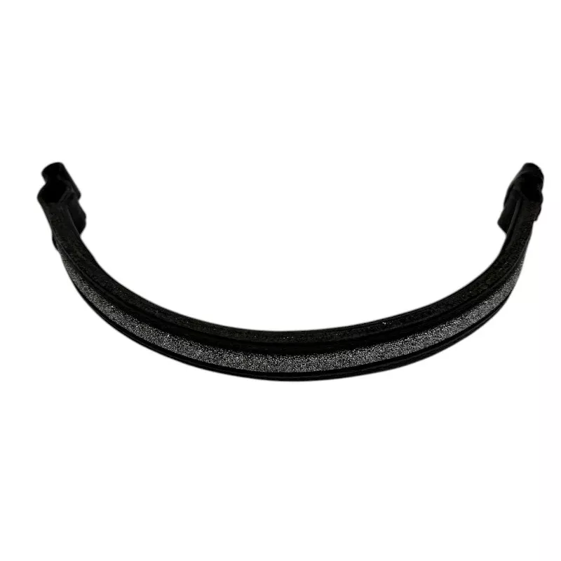 People On Horses Browband in Black/Silver - Large