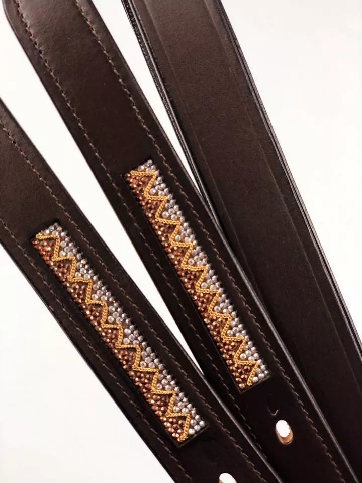 PFIFF Castania Stirrup Leathers