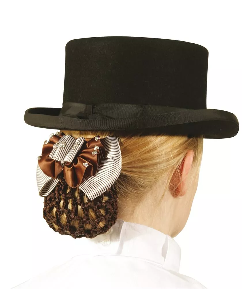 PFIFF Hair Bow Crystal Stripe