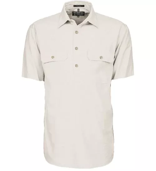 Pilbara Mens Closed Front Short Sleeve Shirt