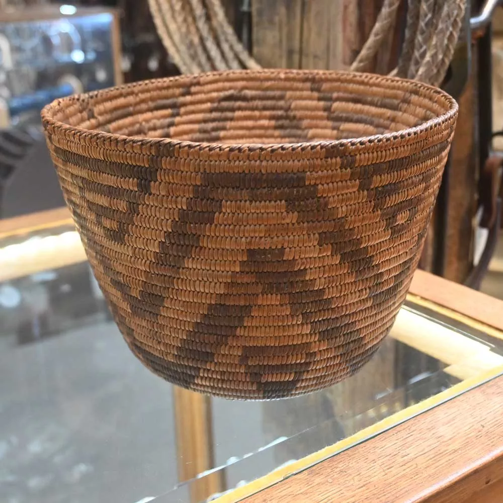 Pima Indian Early Handmade Woven Basket