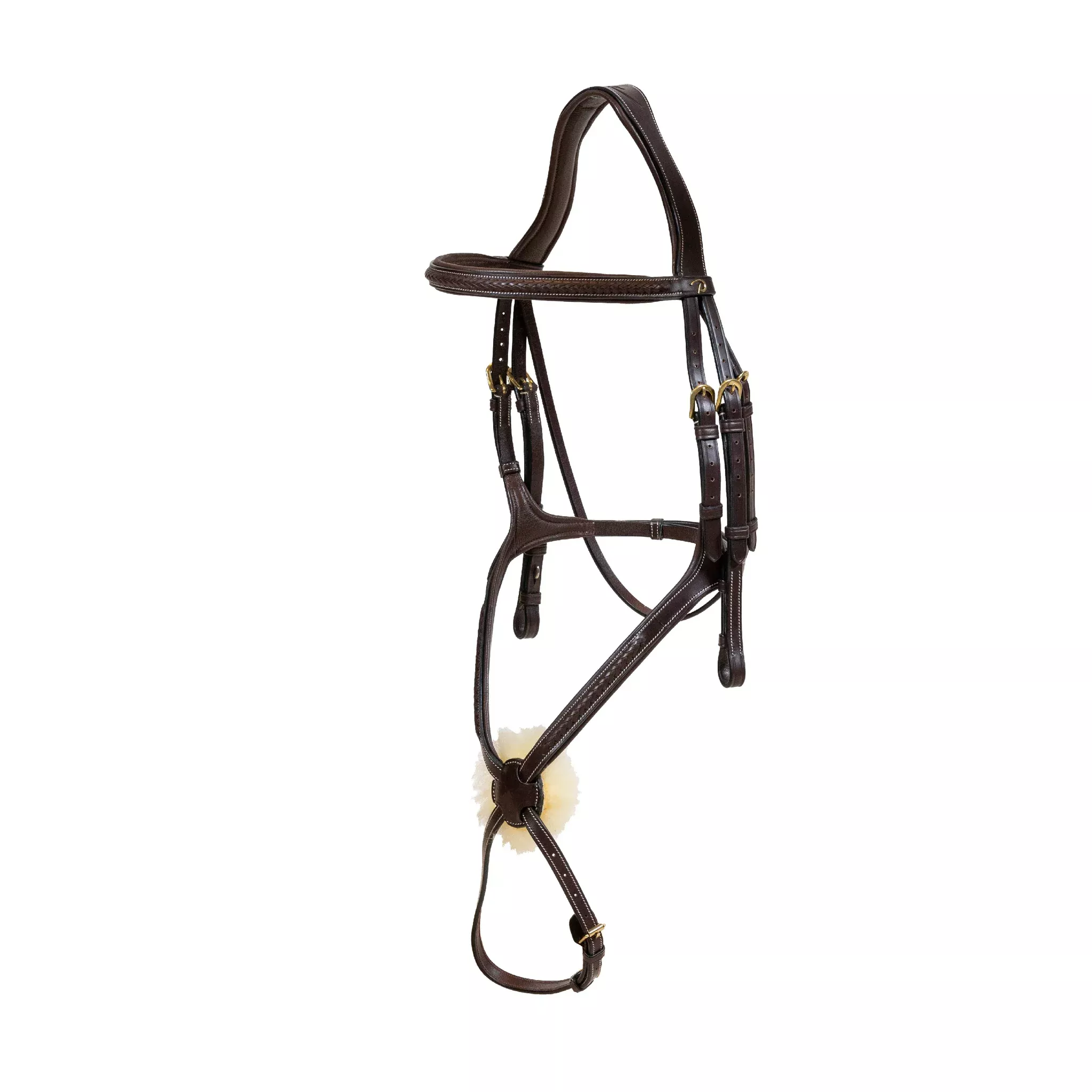 Plaited Leather Figure 8 Noseband Bridle