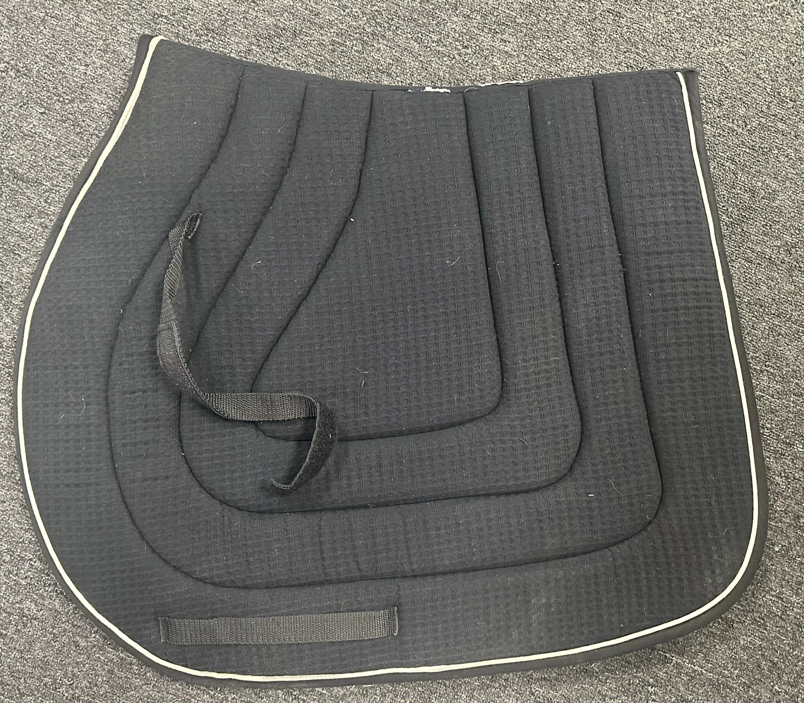 PRI Quilted saddle pad black Thick