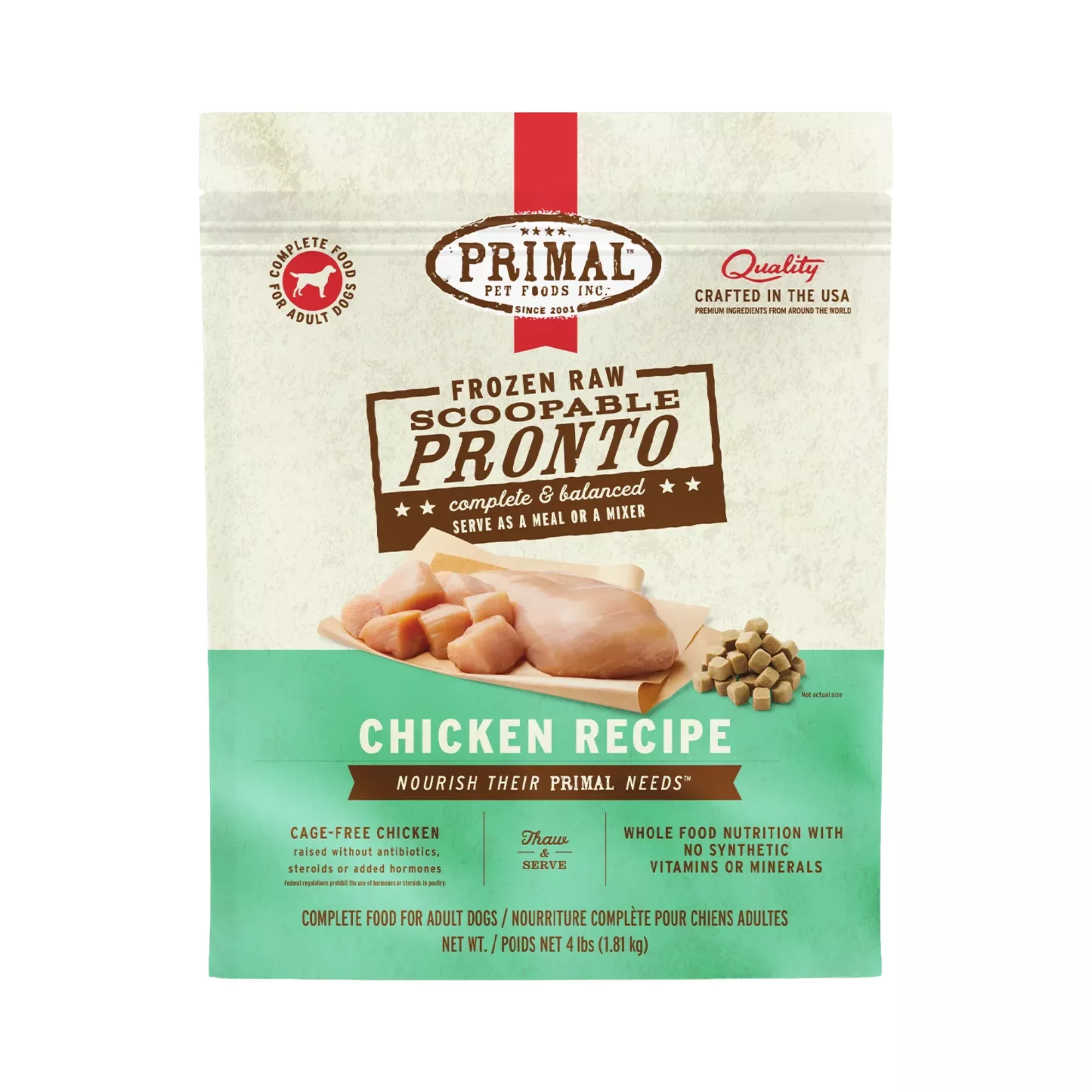 Primal Frozen Raw Pronto Dog Food