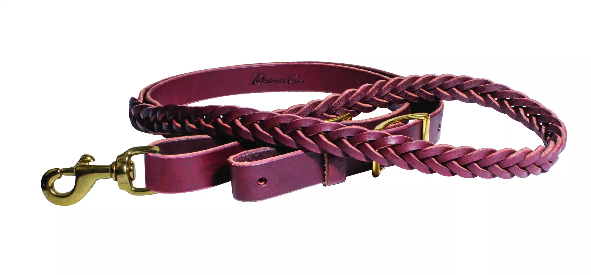 Professionals Choice 5-Plait Latigo Roping Reins
