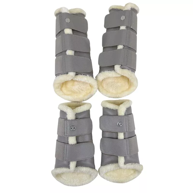 PS of Sweden Brushing Boots Set in Grey Taupe - Full