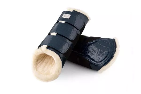 PS of Sweden Navy Crocodile Print Flextrainers