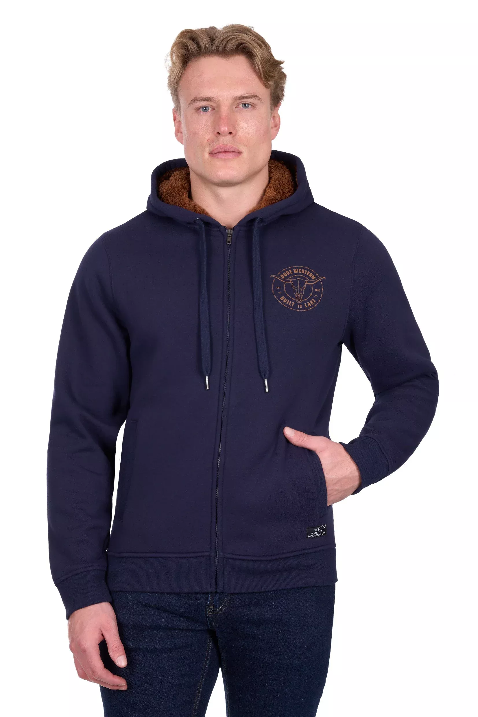 Pure Western Men's Walker Zip Through Hoodie