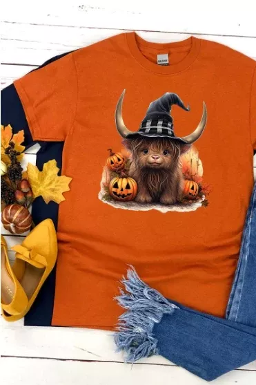 Purple Spooky Highland Tee
