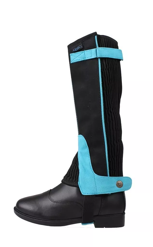 QHP Half Chaps Synthetic Suede Children