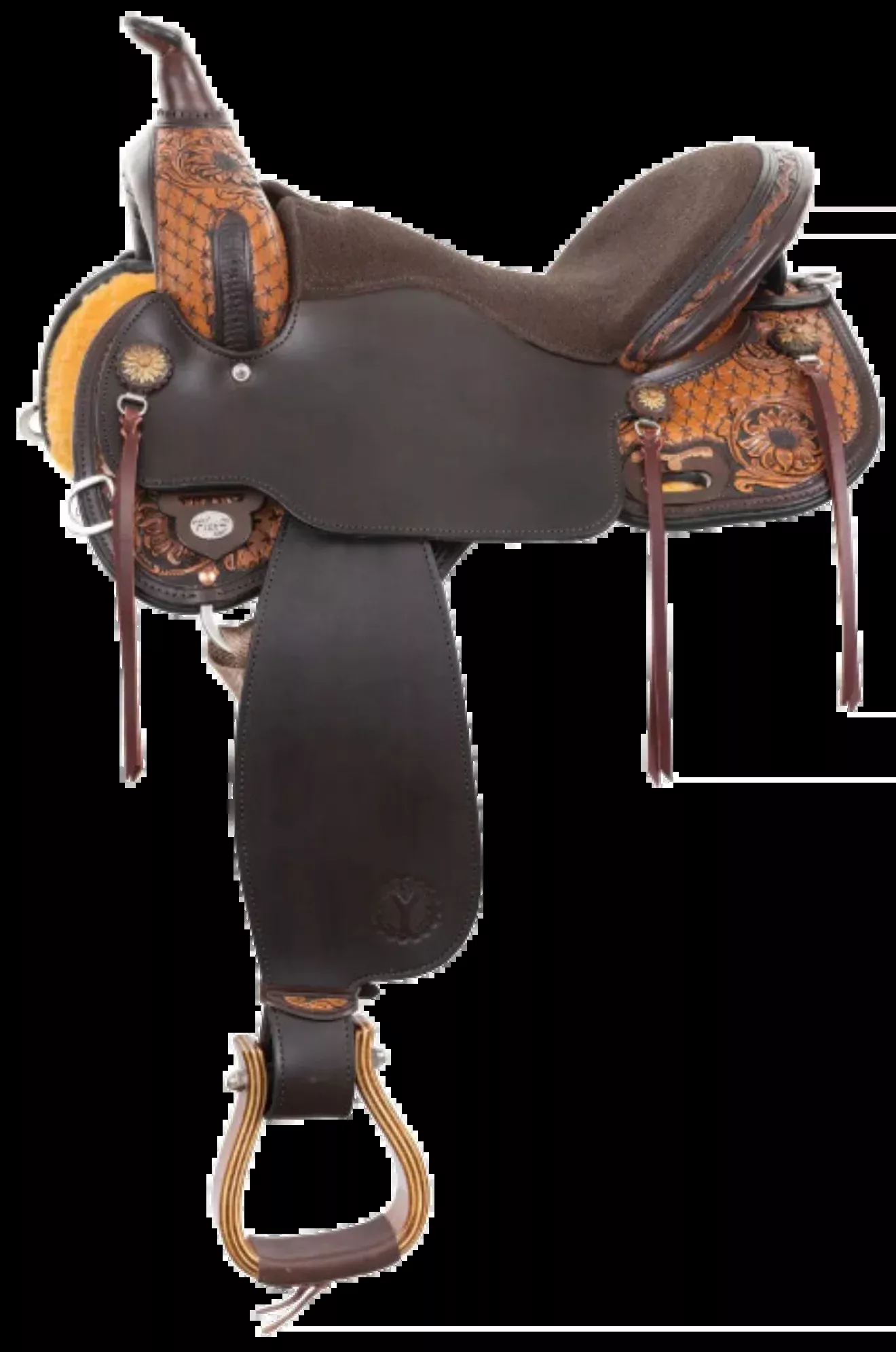 Quilted Sunflower Flex2 Trail Saddle