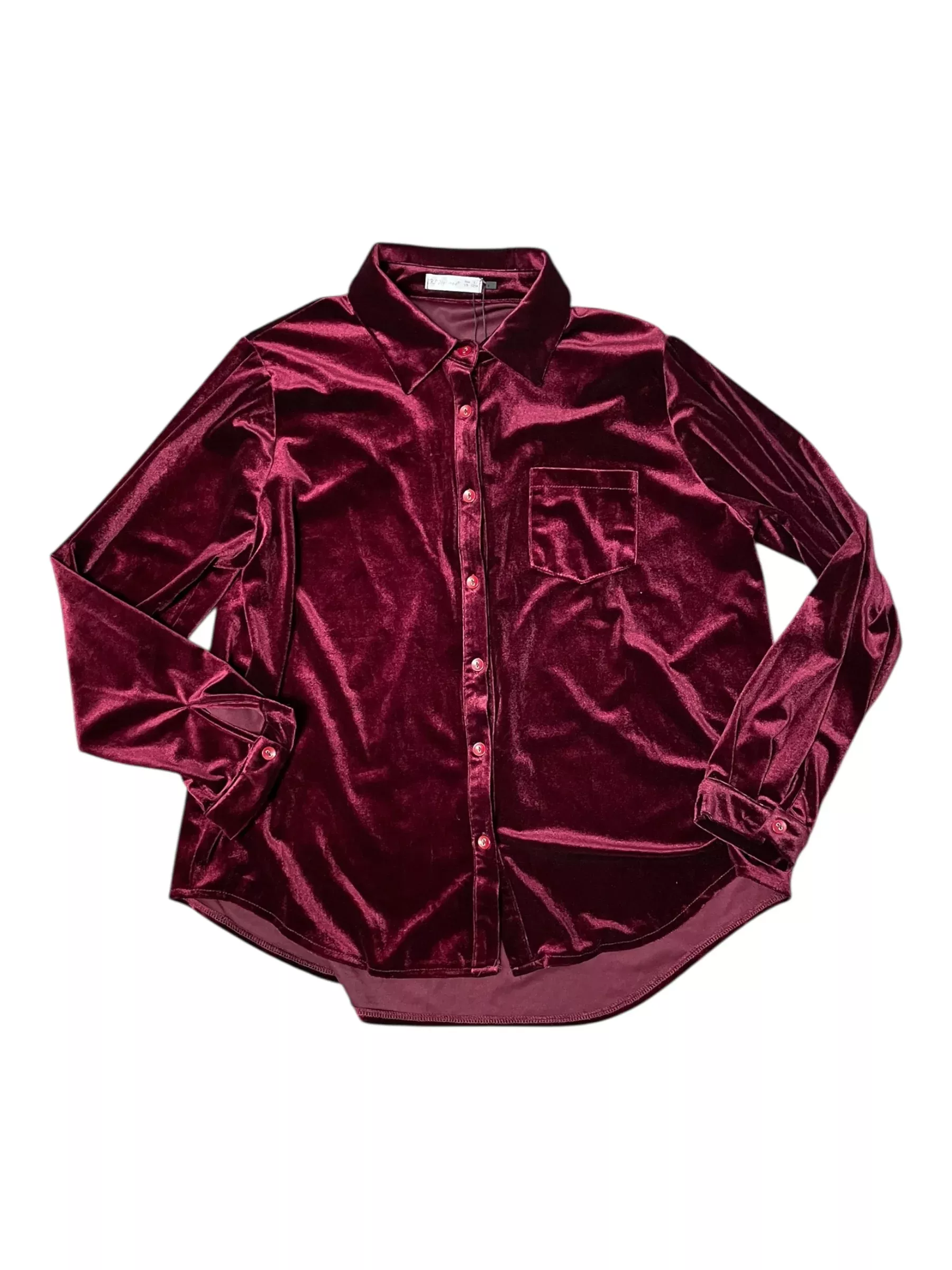 R Vivimos Button Down Top *NWT* - Maroon - XL - USED