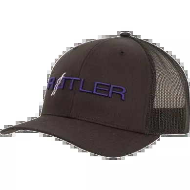 Rattler Logo Black Ball Cap CAPRR36