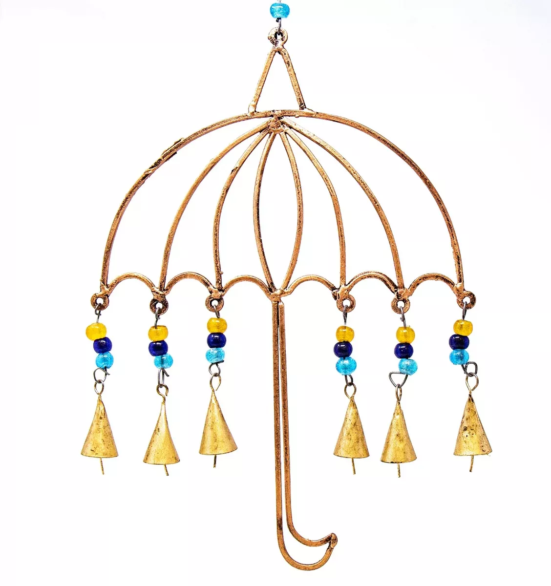 Recycled Iron Umbrella Garden Chime