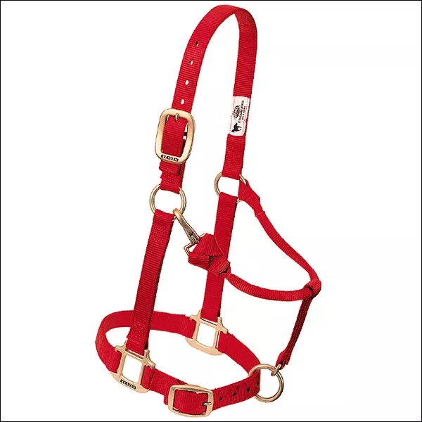 Red Weaver Western Tack Adjustable Horse Halter 1" Average