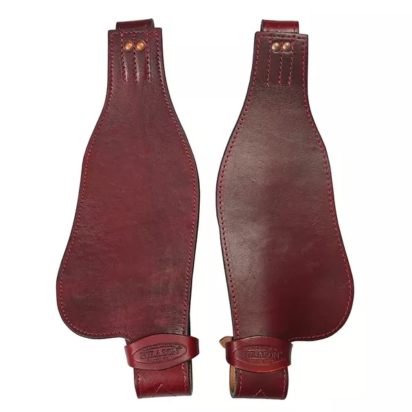 Replacement Saddle Fenders Hilason Leather Youth Pair W/ Hobble Strap