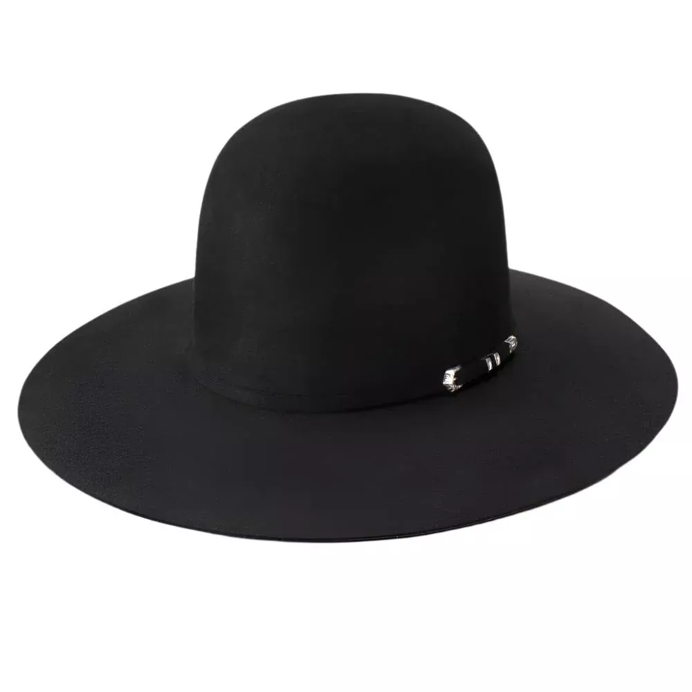 Resistol Arena 40X Open Crown Black Felt Hat
