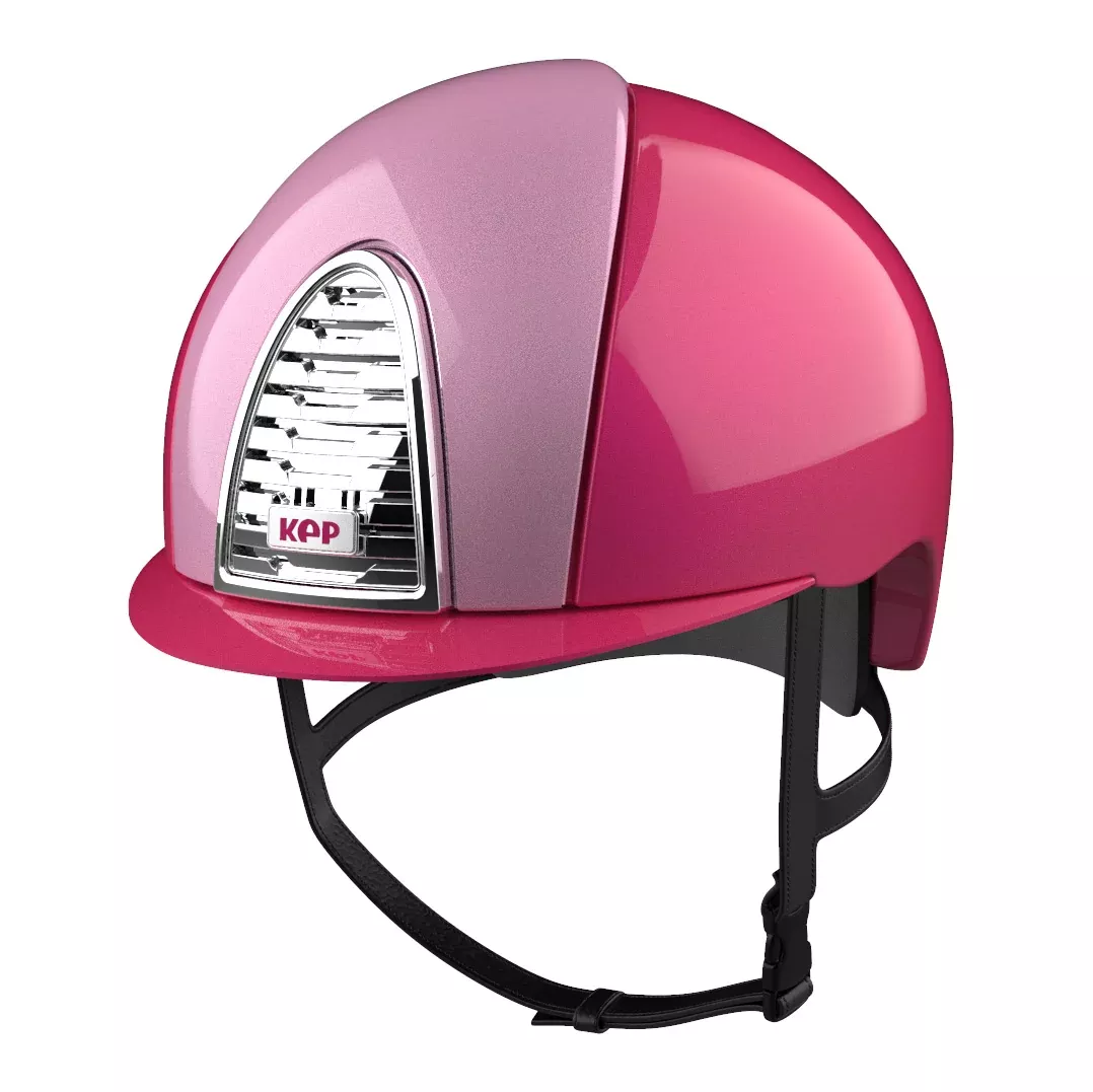 Riding Helmet Cromo 2.0 XC Metal Cerise with Pink Inserts