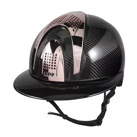 Riding Helmet E-Light Shine Black Rose Gold