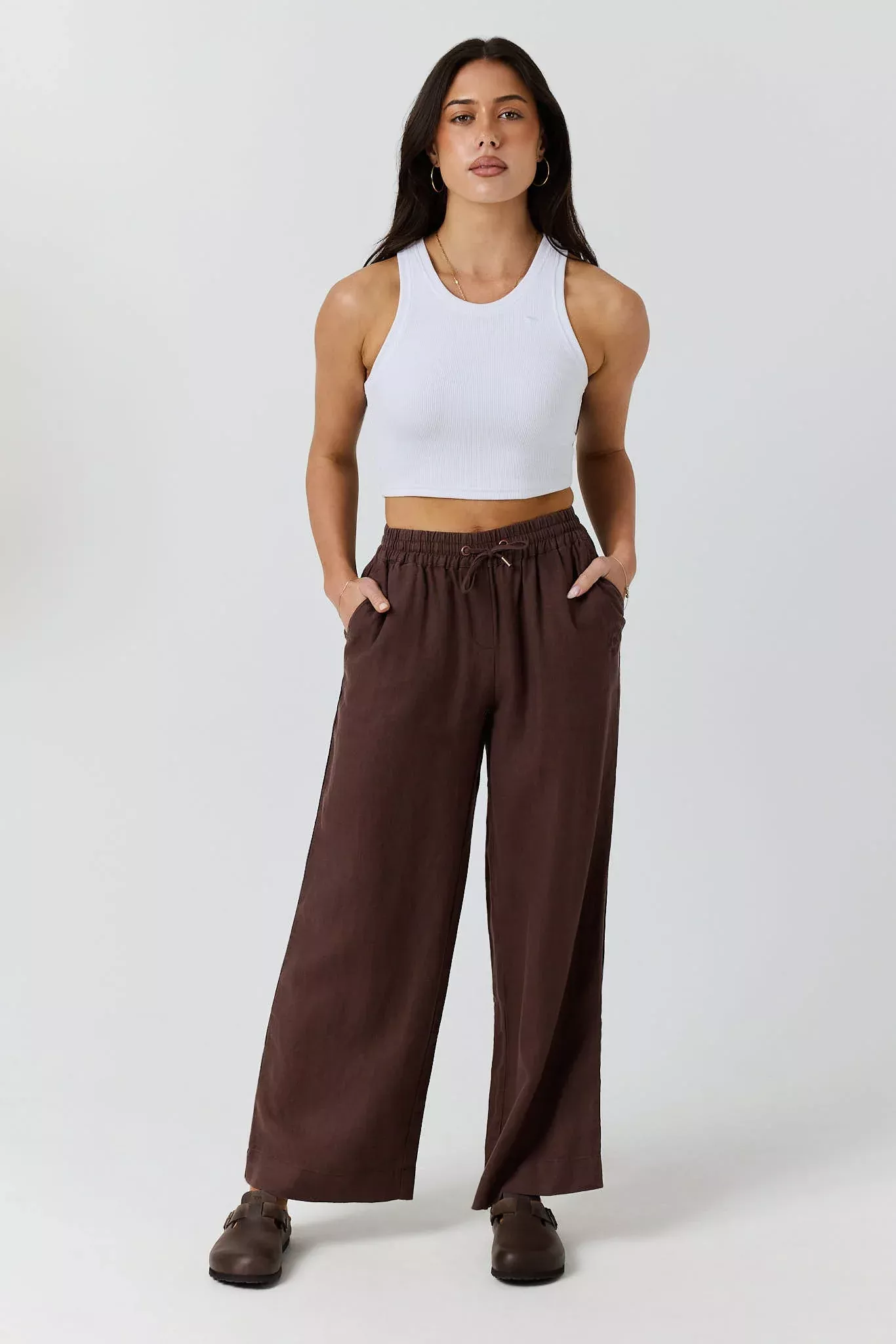 Ringers Western Hattie Womens Linen Drawstring Pant