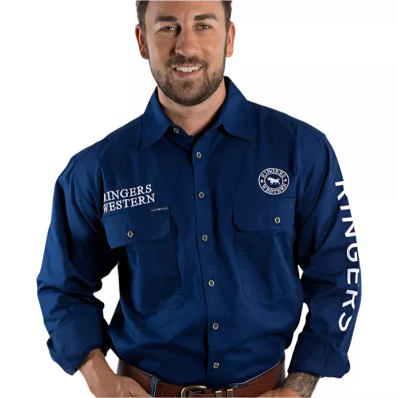Ringers Western Mens Hawkeye Full Button Work Shirt