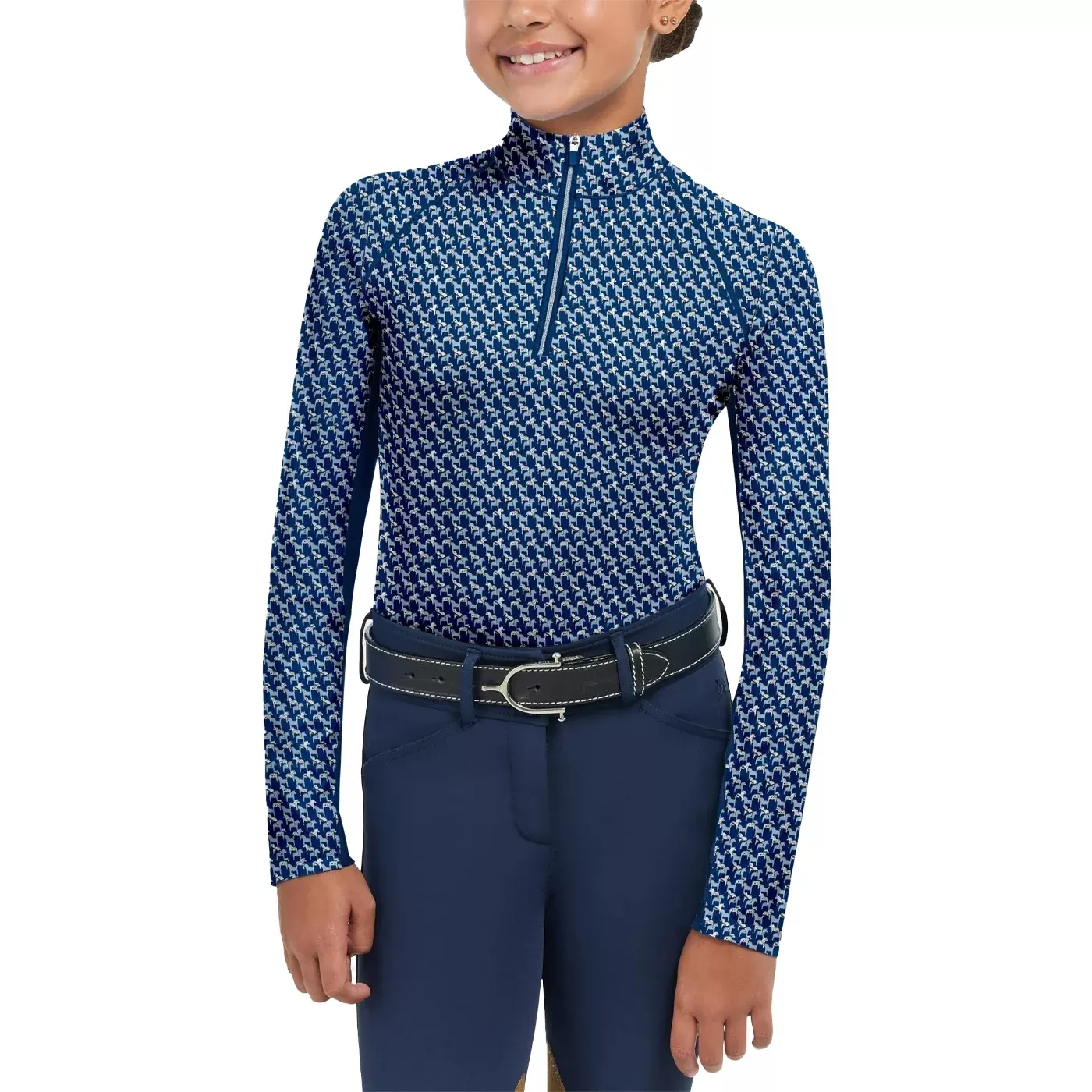 RJ Classics Libby Quarter Zip Long Sleeve Top - Kids'