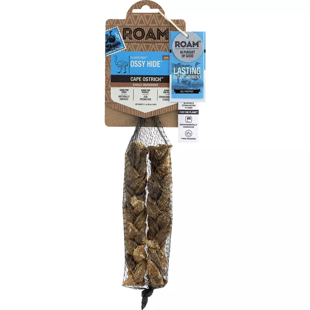Roam Flavor Rich Ossy Hides Ostrich 2-Pack