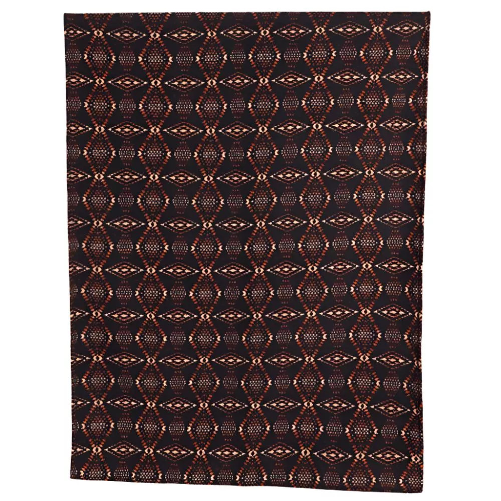 Rock & Roll Denim Aztec Printed Berber Blanket
