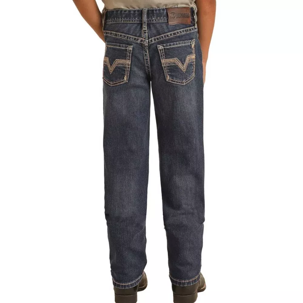 Rock & Roll Denim Boy's Slim Straight Jeans
