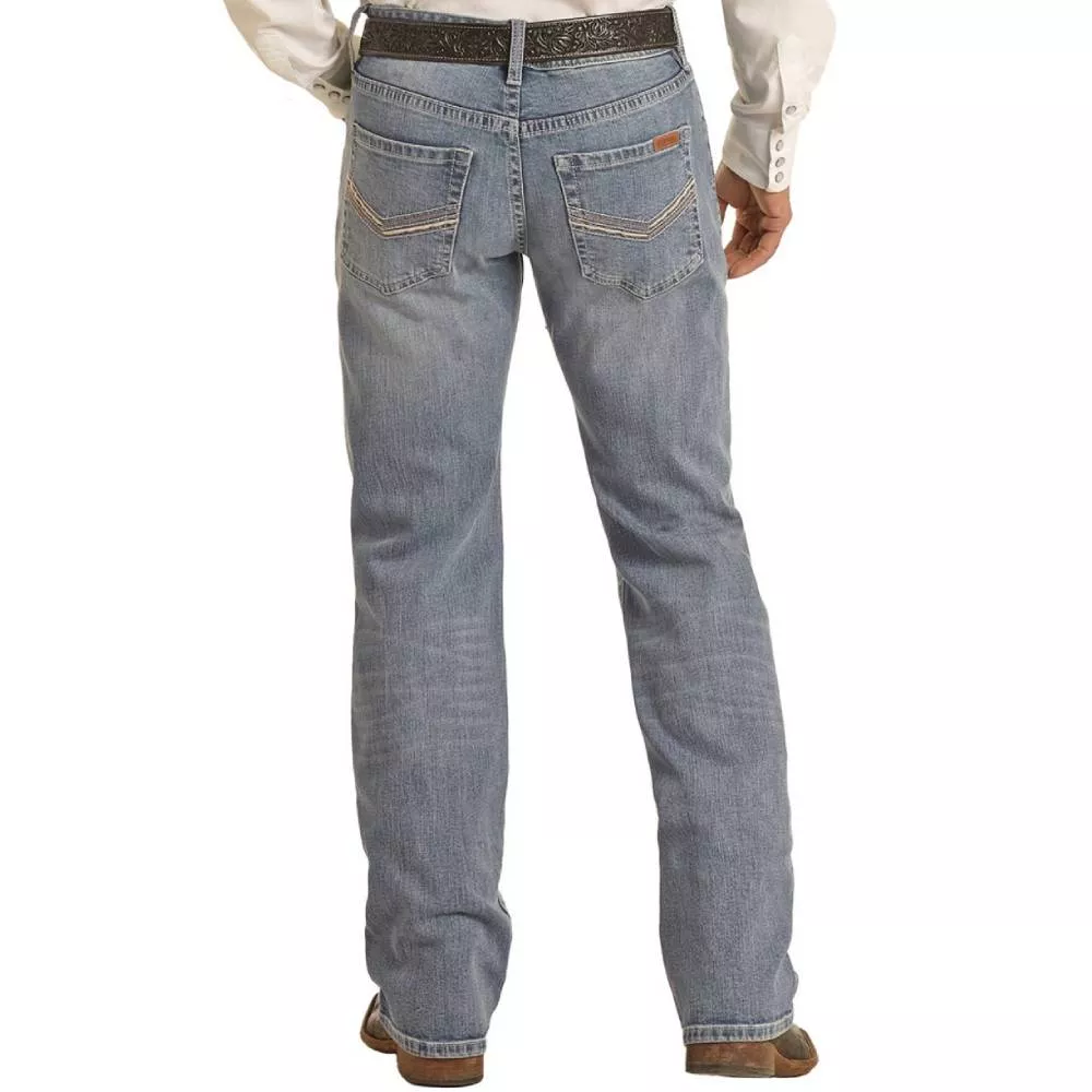 Rock & Roll Denim Men's V46 Pistol Bootcut Jean