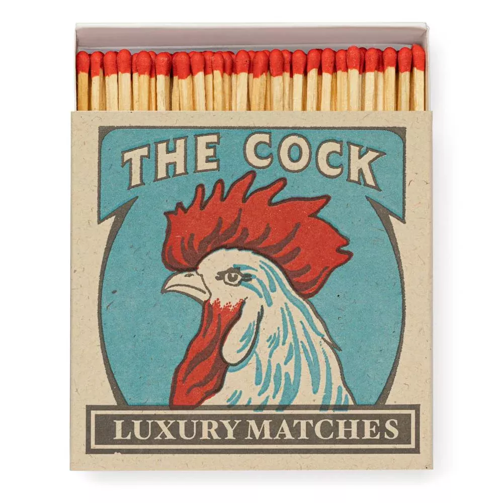 "The Rooster" Square Matchbox