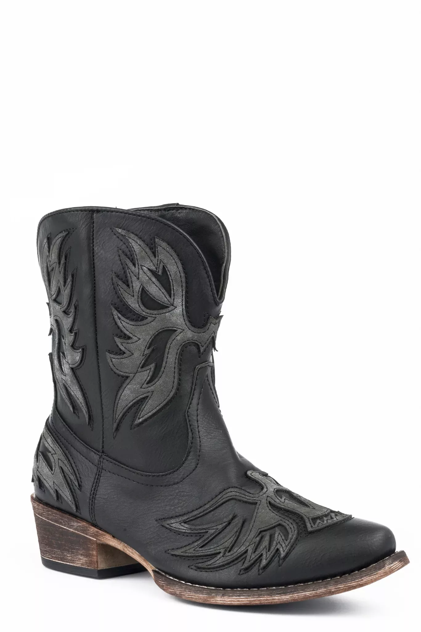 Roper Ladies Amelia Snip Toe Black Boots