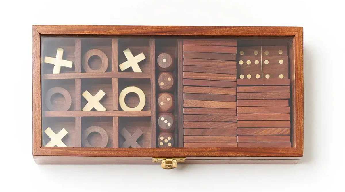 Rosewood 3-in-1 Game Set
