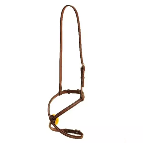 Round Raised Figure Eight Cavesson Premium Leather Training Noseband