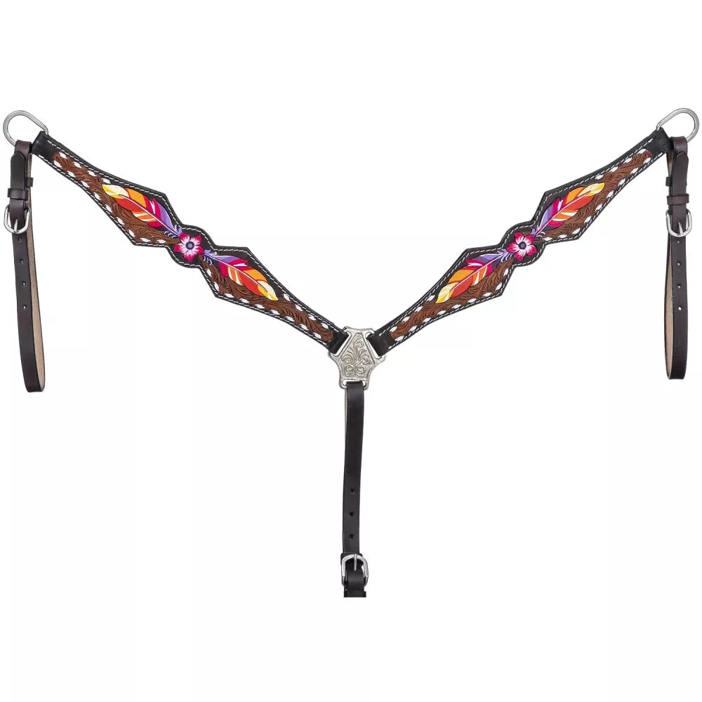 Royal King Feather & Flower Breastcollar