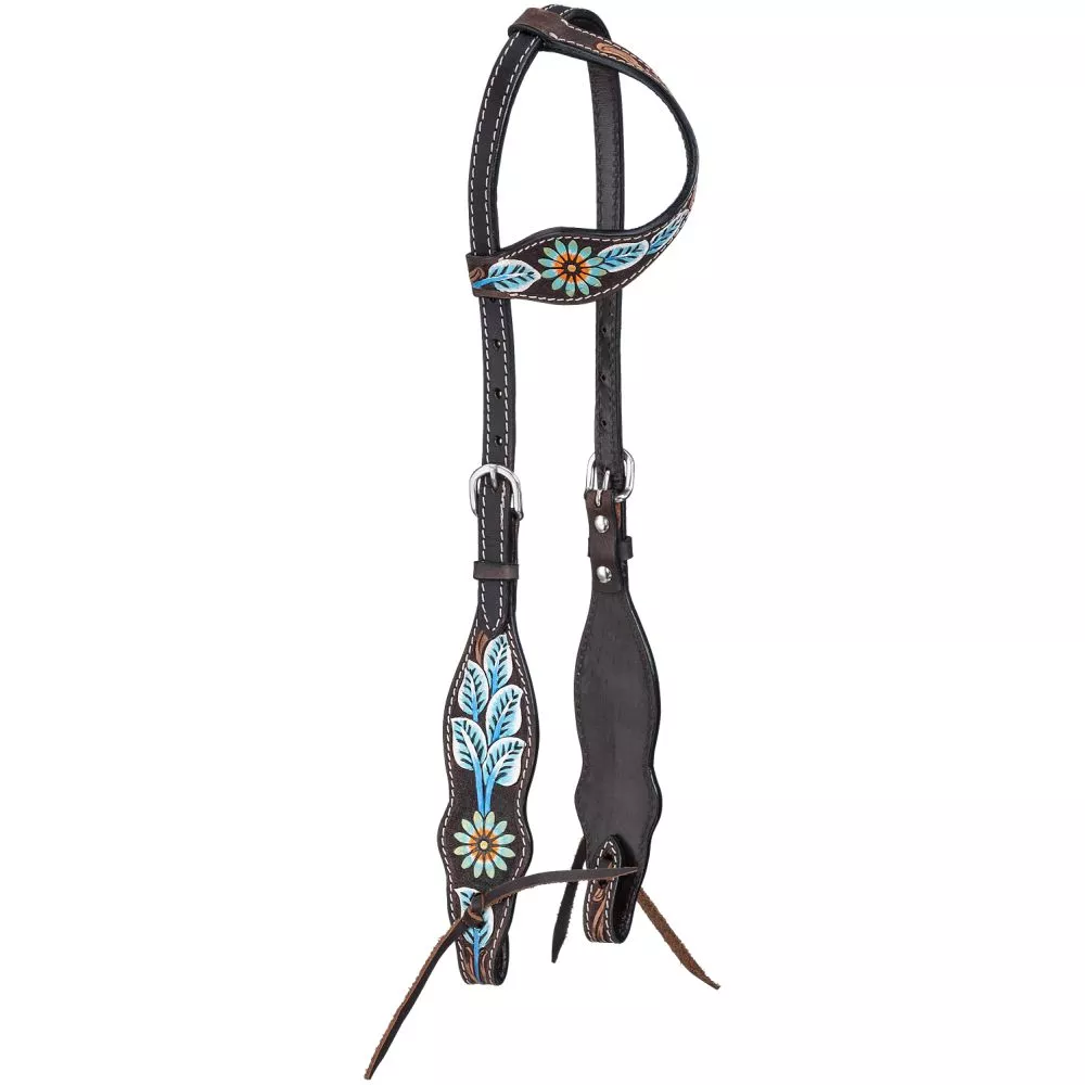 Royal King Vintage Floral Single Ear Headstall