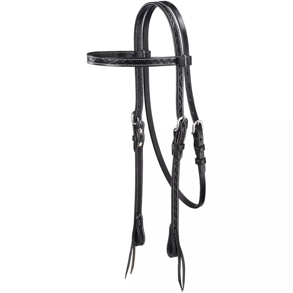 Royal King Zig Zag Tooled Browband Headstall