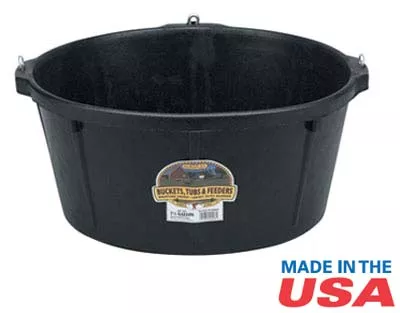 Rubber 3-Ring Stall Feeder