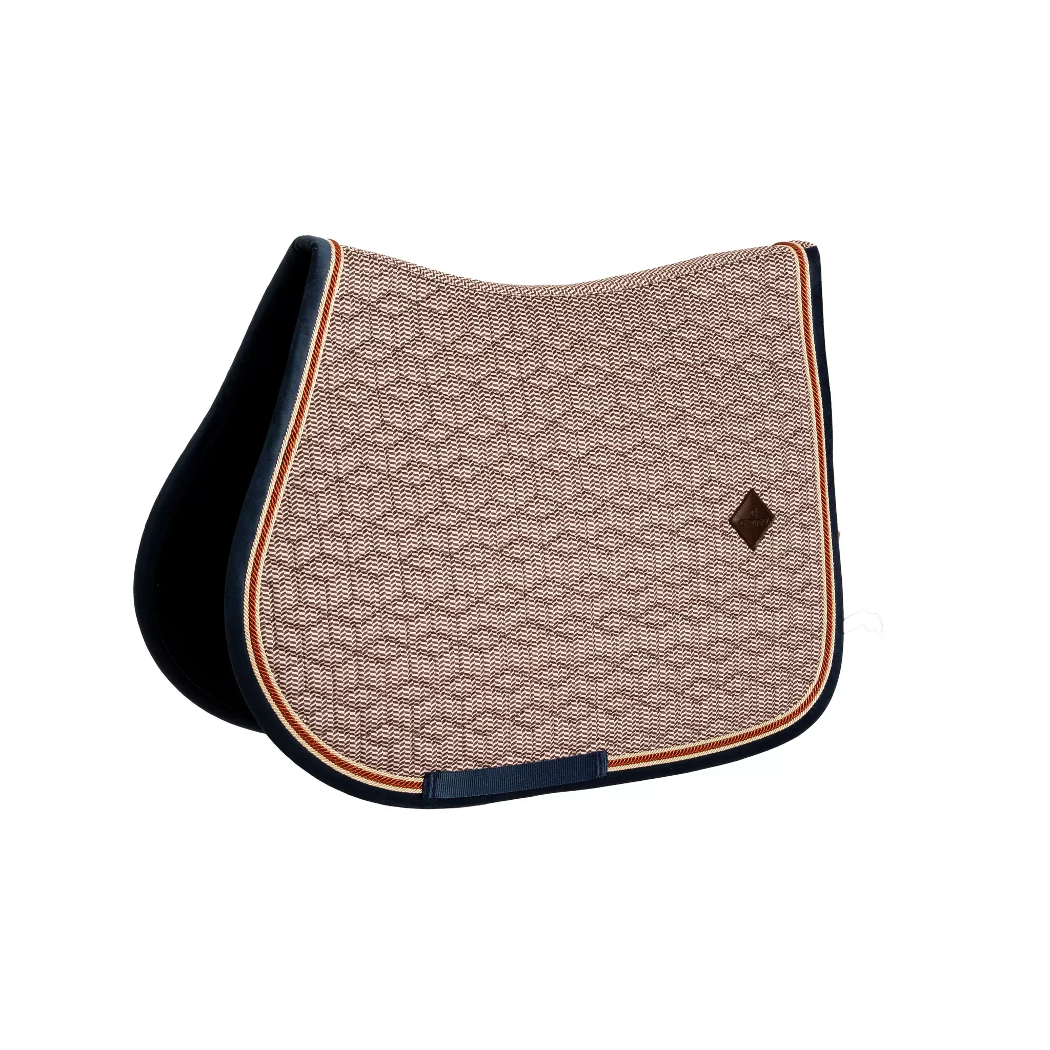 Saddle Pad Pied-de-Poule Bordeaux
