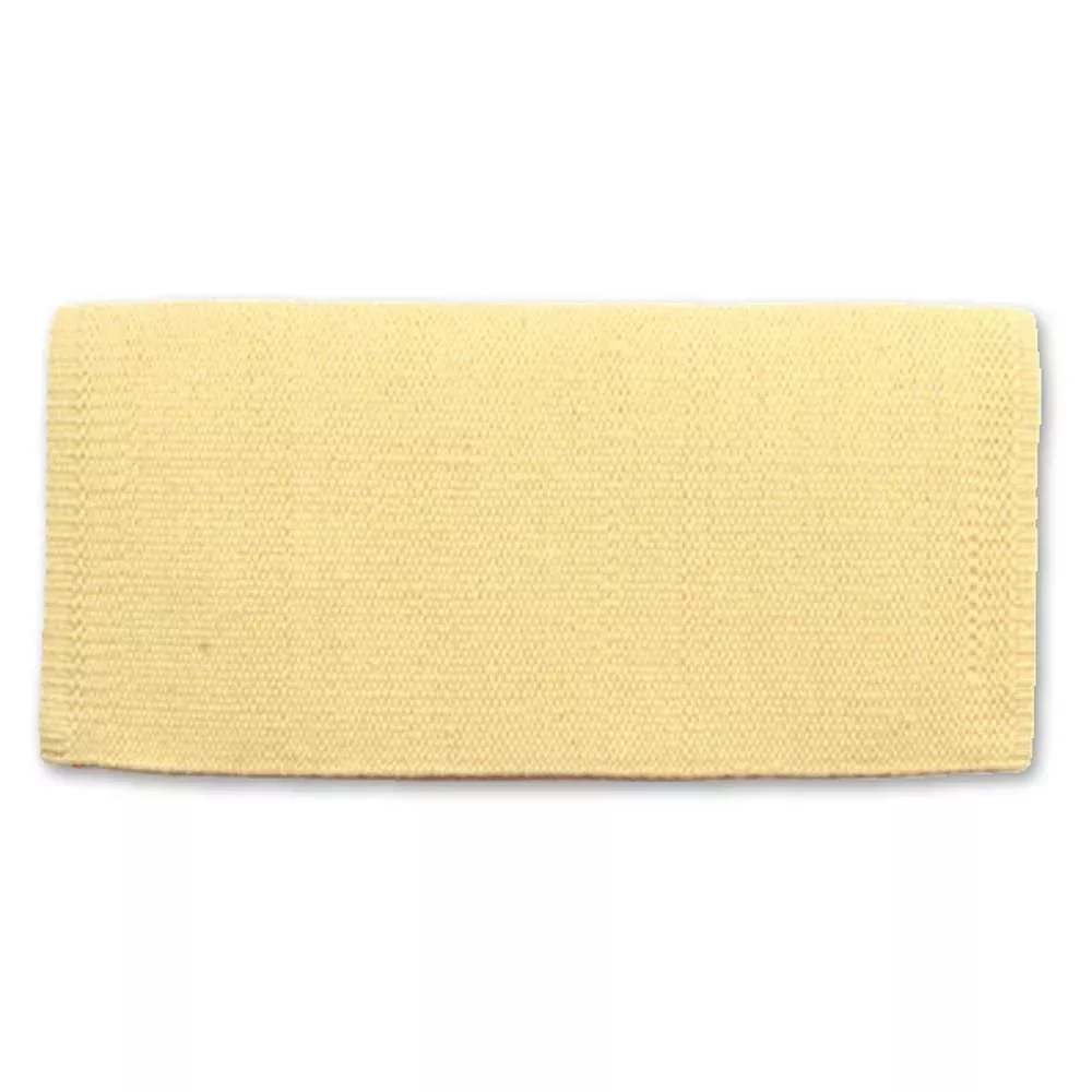 San Juan Solid Lemon Ice 36x34 Mayatex Wool Saddle Blanket