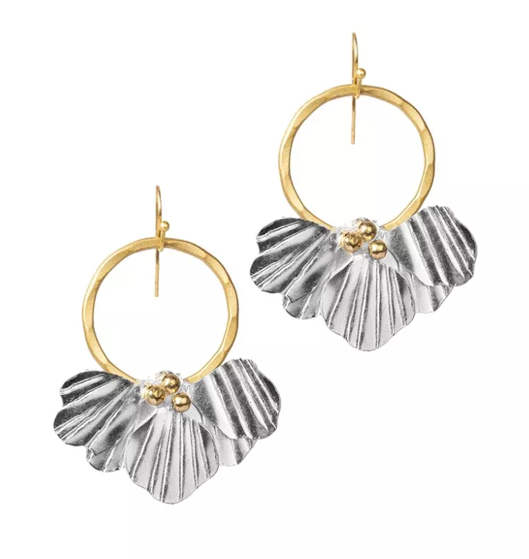 Sayuri Petal Hoop Earrings