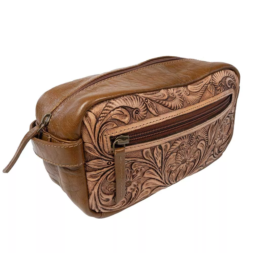 Scout Leather Co. Parker Tooled Toiletry Bag