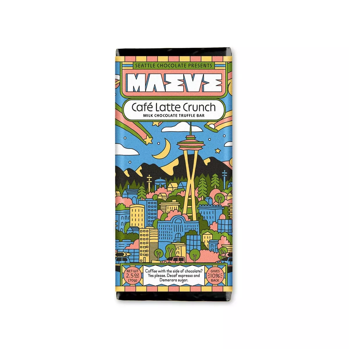Seattle Chocolate Presents Maeve - Café Latte Crunch Truffle Bar