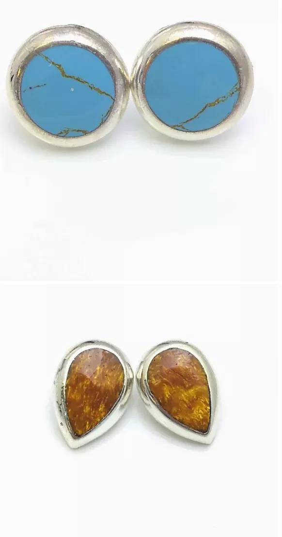 Semi-precious Drop Earrings