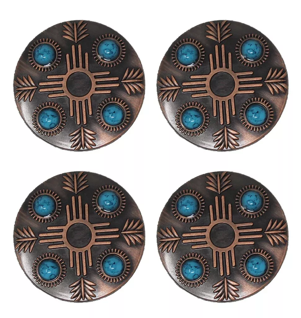 Set of 4 Screw Back Conchos Western SaddleCo608