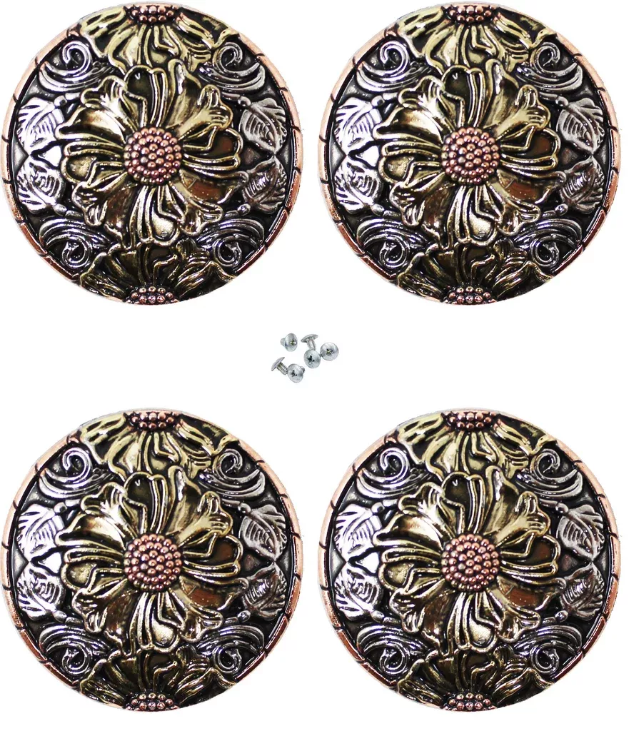 Set of 4 Screw Back Conchos Western SaddleCo617