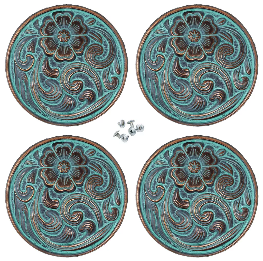 Set of 4 Screw Back Conchos Western SaddleCo622