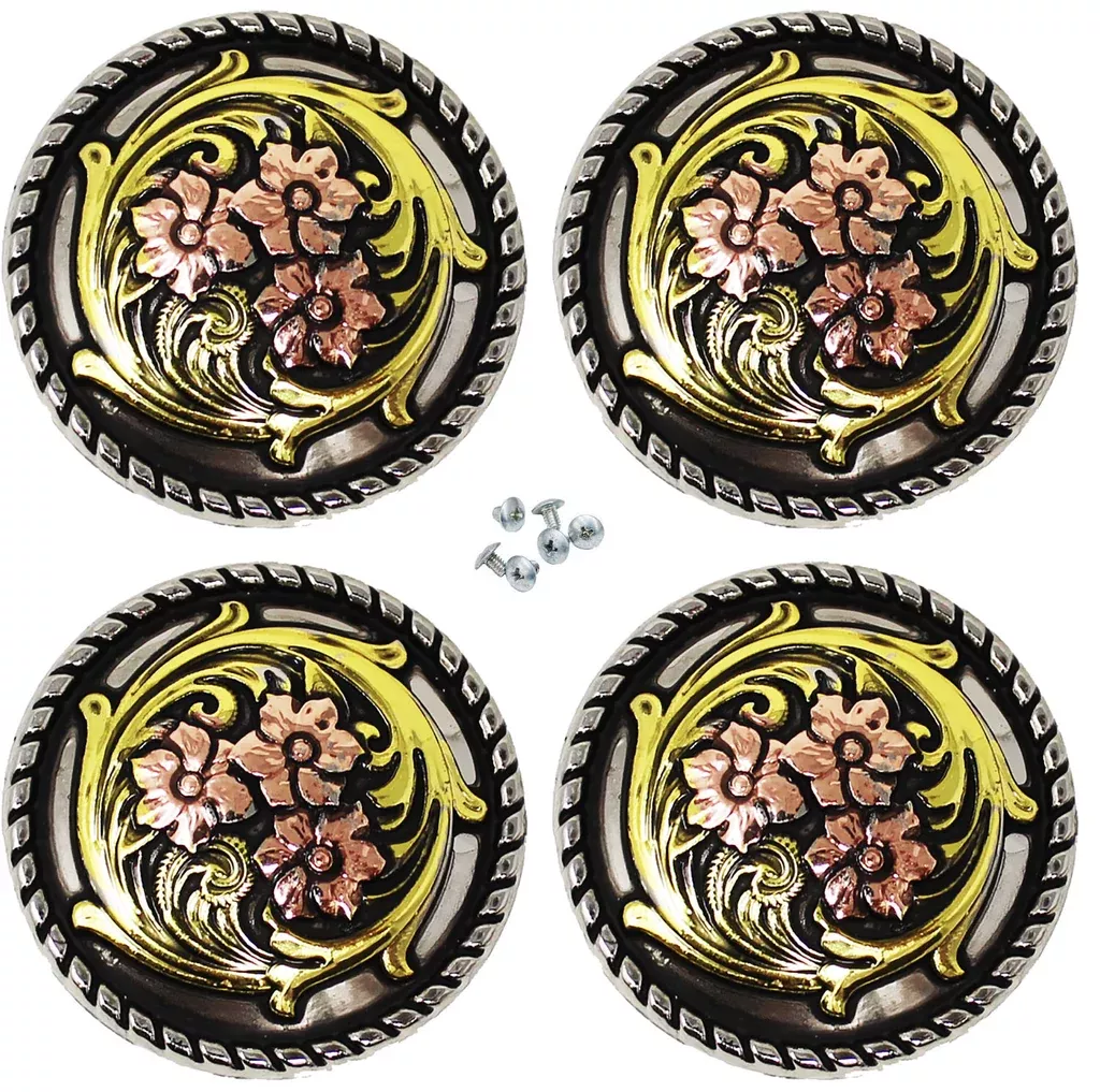 Set of 4 Screw Back Conchos Western SaddleCo624