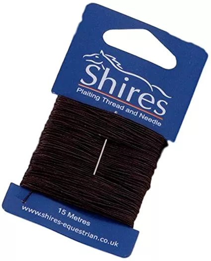 Shires Waxed Braiding Thread and Needle